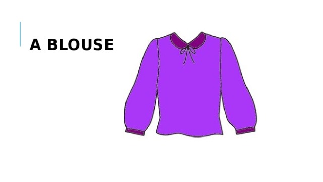  a blouse 