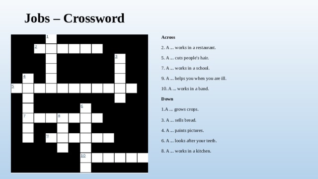 Make a crossword