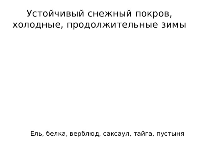 Ель белка верблюд саксаул тайга пустыня заполните схему