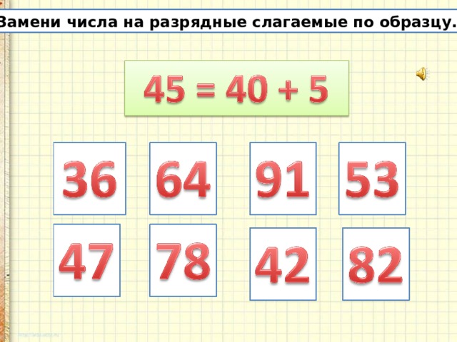 Вместо числа. Сложение и вычитание разрядных слагаемых. Слагаемые цифры. Число слагаемых это. Разрядные слагаемые числа 5.