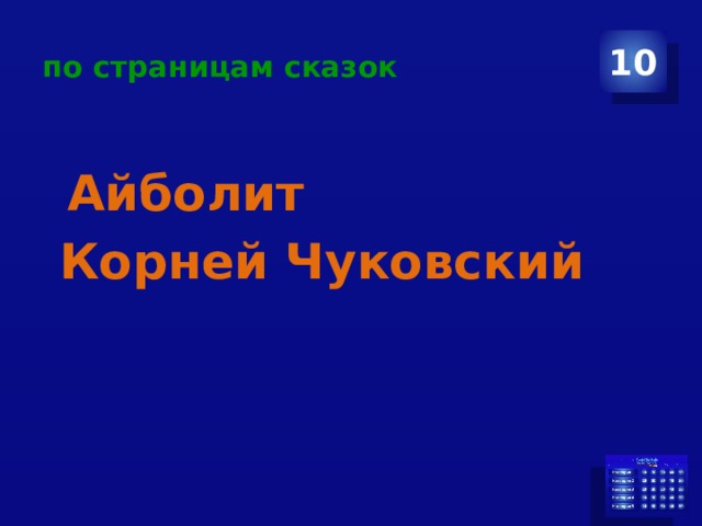 по страницам сказок 10  Айболит  Корней Чуковский 