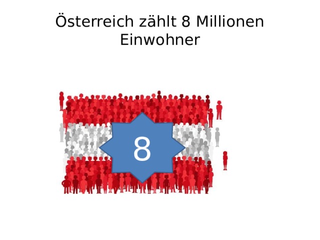 Österreich zählt 8 Millionen Einwohner 8 