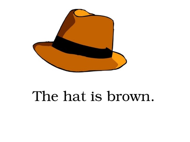 The hat is brown. 