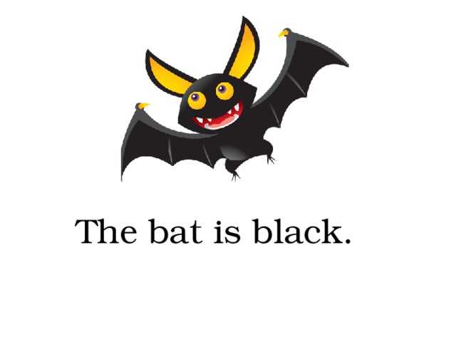The bat is black. 