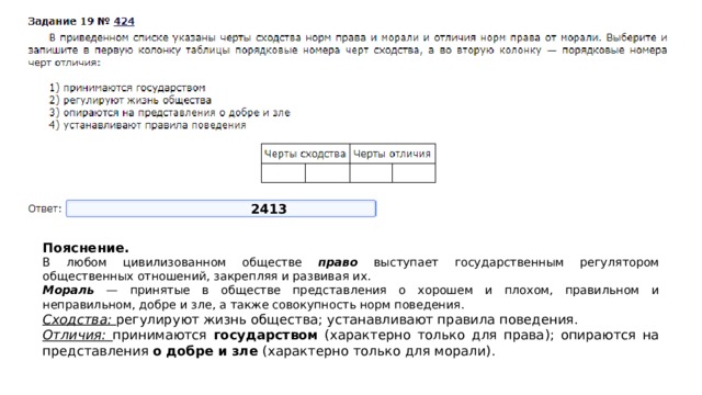 Задание с картинкой огэ общество