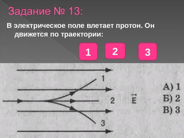 Как будет двигаться электрон помещенный в однородное электрическое поле см рисунок