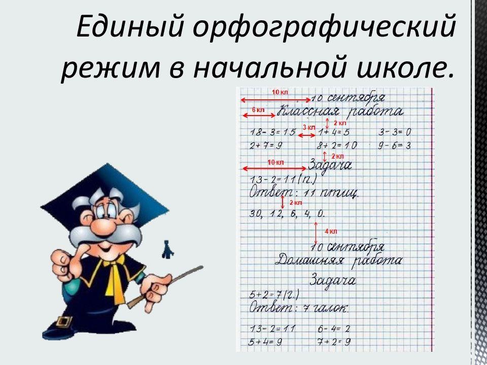 Образцы оформления заданий на уроках математики в нач классах рб