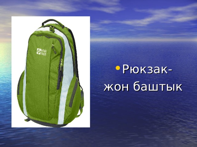 Рюкзак- жон баштык 