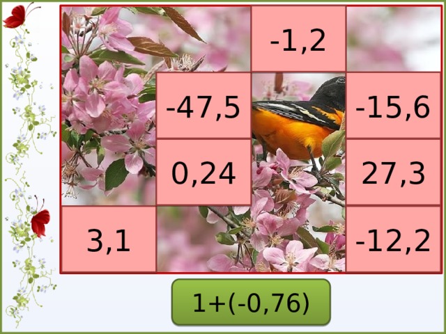 -1,2 -15,6 -47,5 0,24 27,3 3,1 -12,2 1+(-0,76)  