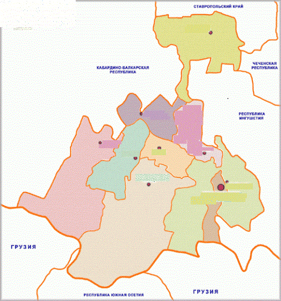 Карта рсо алании