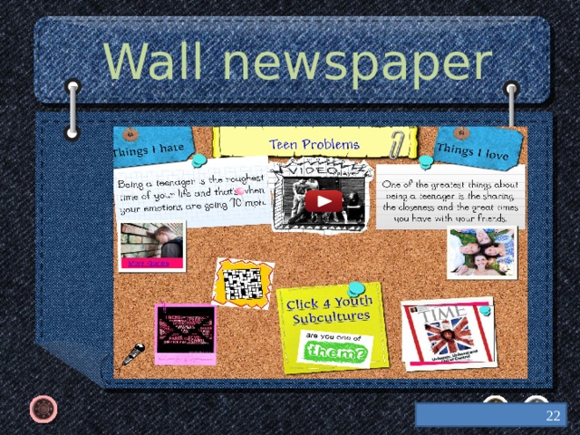 Wall newspaper  
