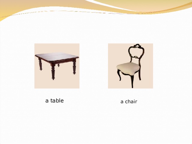 a table a chair