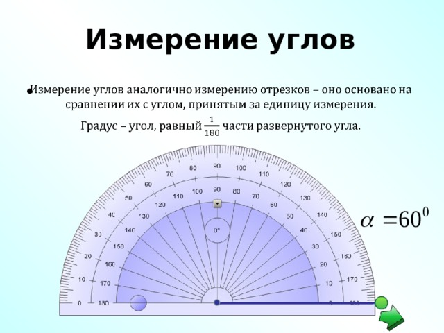 Измерение углов   