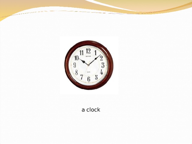 a clock 