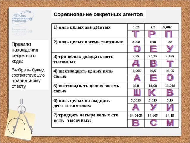 Две целых восемь тысячных. Ноль целых СТО двадцать пять тысячных. Два по ноль пять.