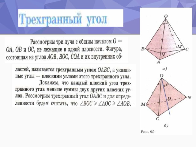 Трехгранный угол