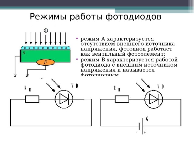 Фотодиод в схеме