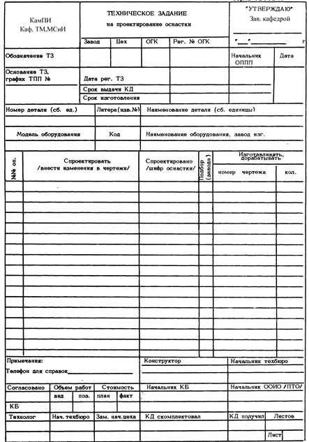 Техническое задание на проектирование фундамента образец