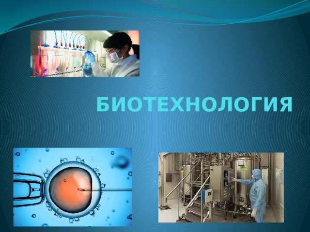 БИОТЕХНОЛОГИЯ 