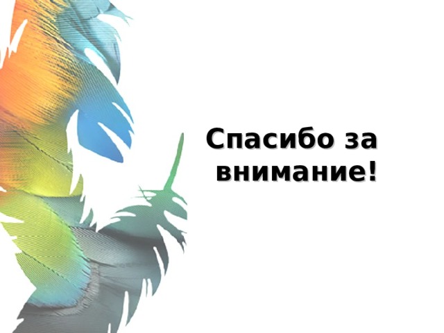 Спасибо за  внимание! 