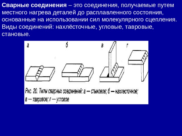 Сварные соединения презентация