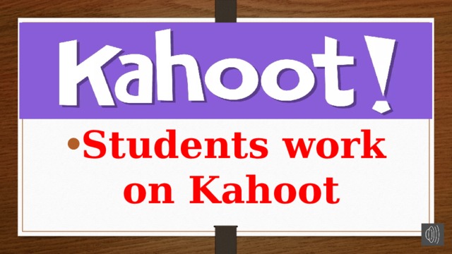 Students work on Kahoot Students work on Kahoot 