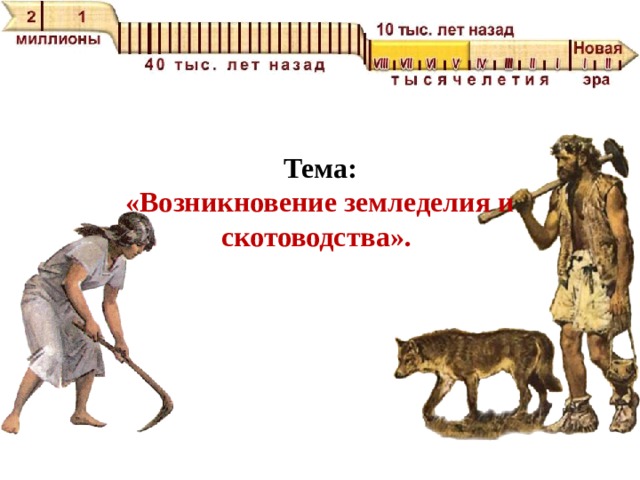 План урока возникновение земледелия и скотоводства
