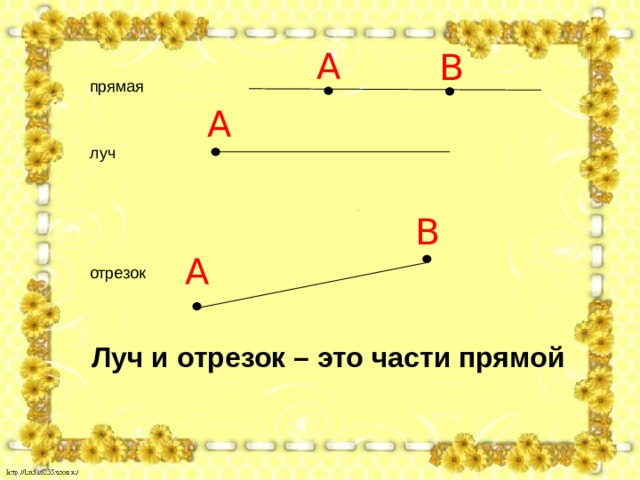 Прямая луч отрезок 5