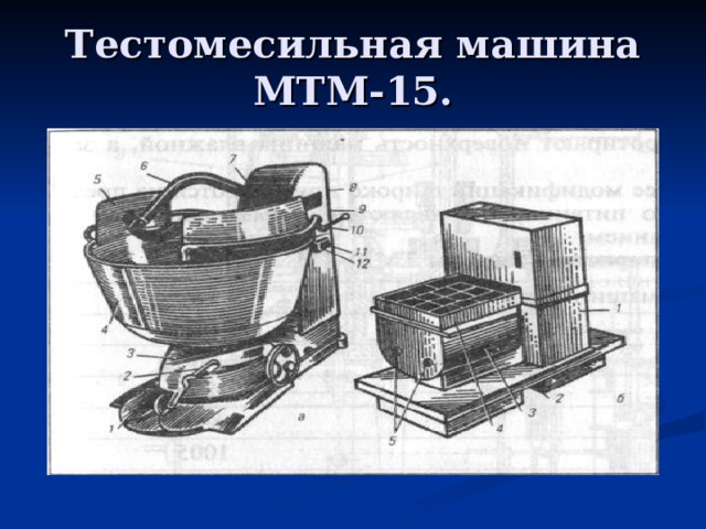 Машина тестомесильная мт 30