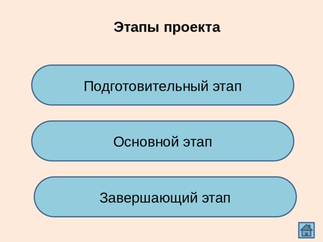 Этапы проекта подготовительный основной заключительный