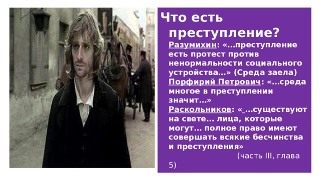 В чем суть проекта разумихина