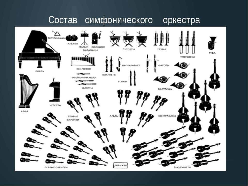 Схема посадки симфонического оркестра