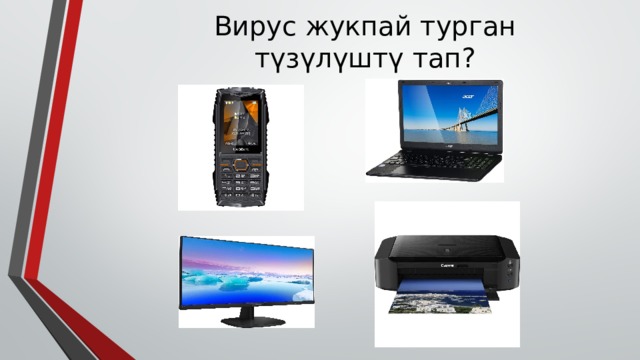 Вирус жукпай турган түзүлүштү тап? 