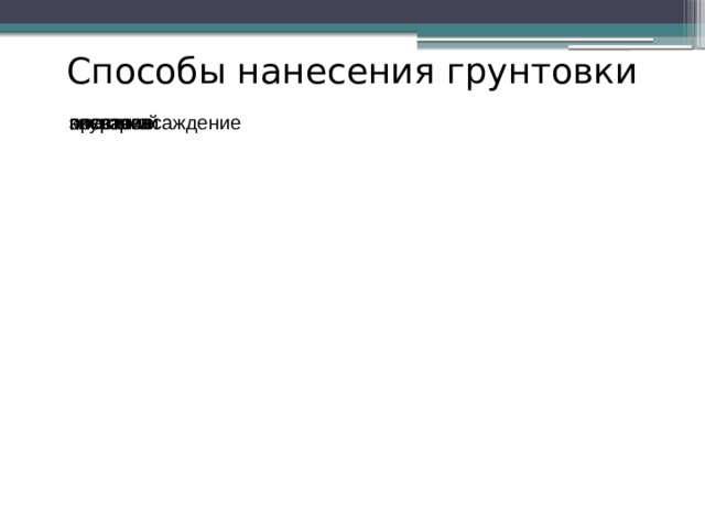 Способы нанесения грунтовки окунание покраска кисточкой простое и электроосаждение 