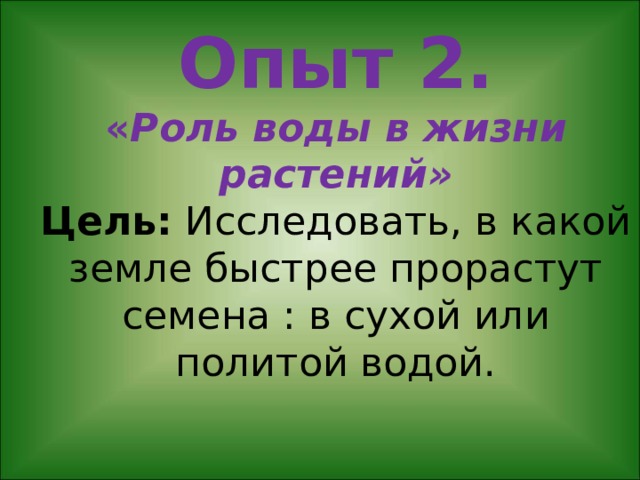 Проращивание семян 1 класс презентация технология