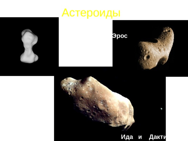 Астероиды Эрос Клеопатра Ида и Дактиль 