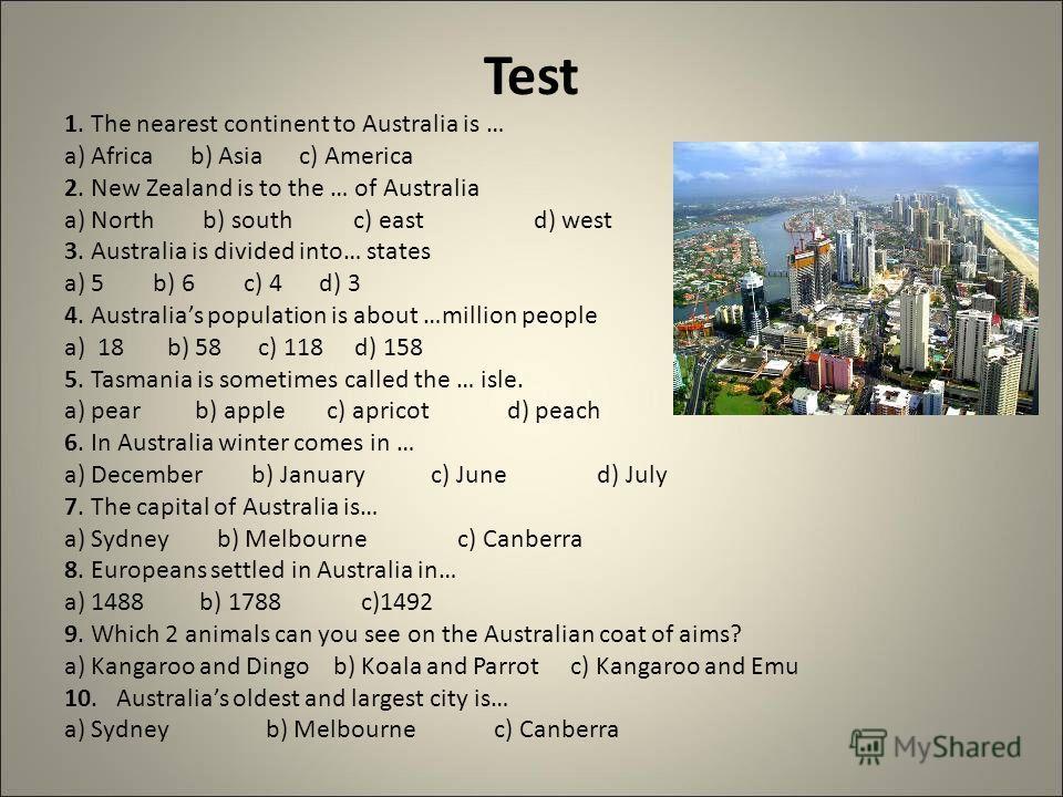 Тест сша 11 класс. Задания по теме Австралия. Австралия на английском языке. Проект про Австралию на английском.