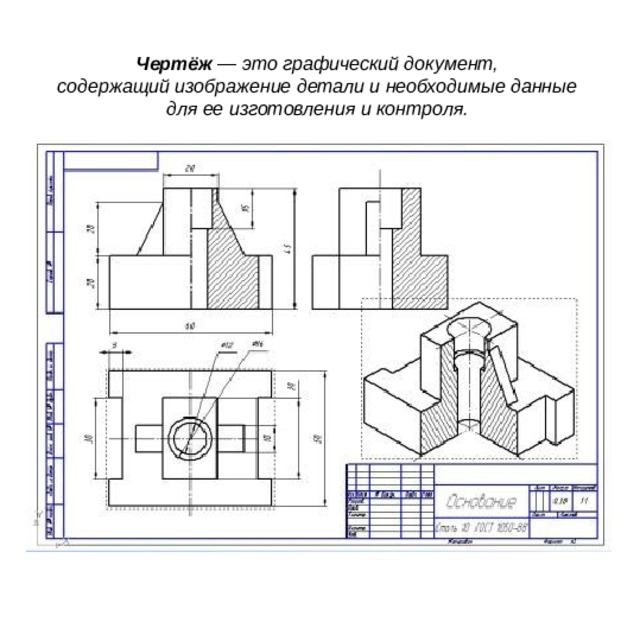 Графическое изображение деталей