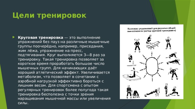 Цели тренировок. Цель круговой тренировки. Круговая тренировка цели и задачи. Смысл круговой тренировки. Метод круговой тренировки задачи.