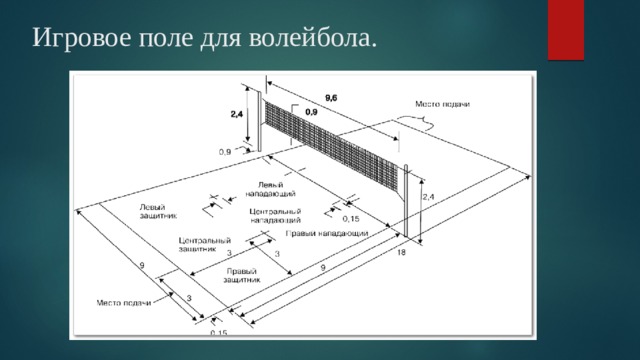 Поле волейбола