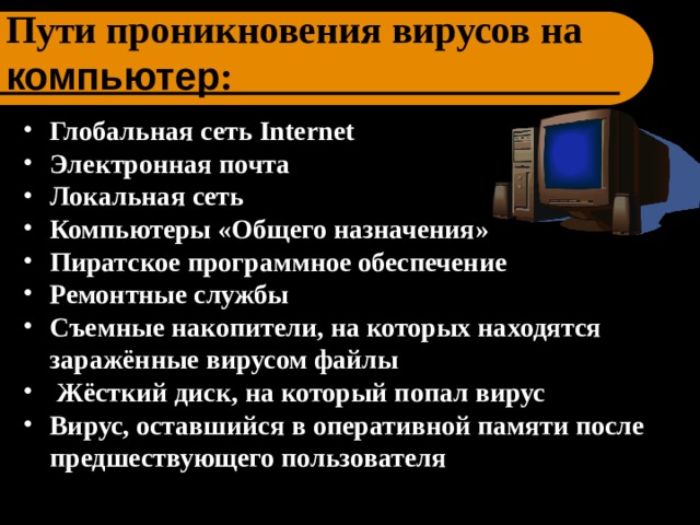 Нелицензионное программное обеспечение ответственность. Пути проникновения вирусов.