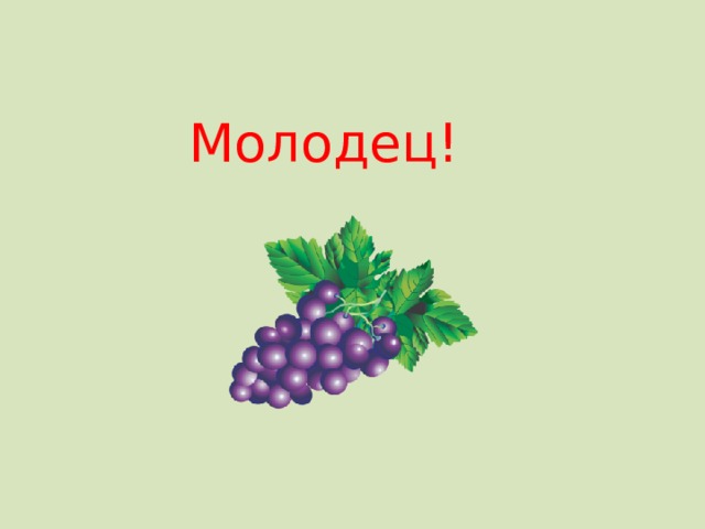 Молодец! 
