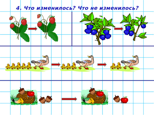 4. Что изменилось? Что не изменилось? 