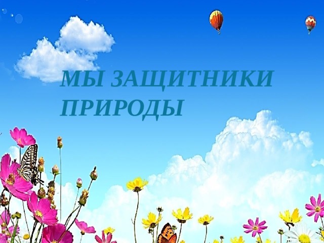 МЫ защитники природы 