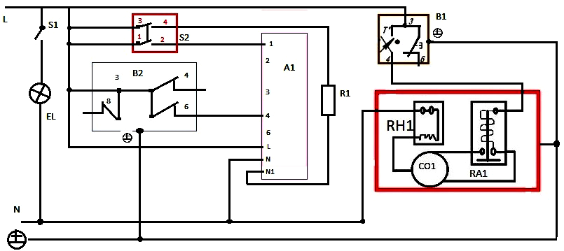Электрическая схема холодильника