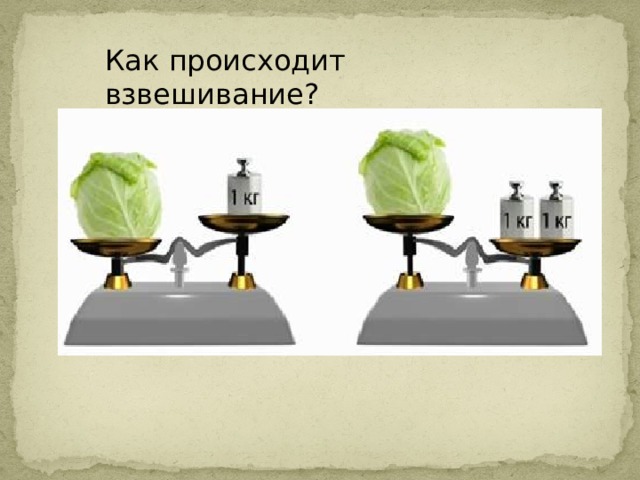 Как происходит взвешивание? 