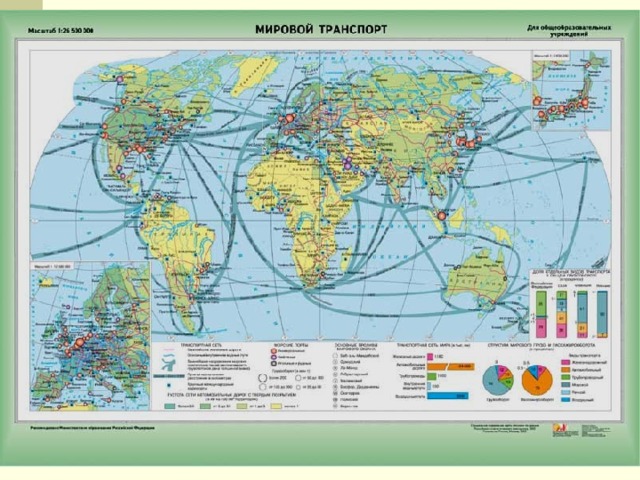 Карта морского транспорта мира