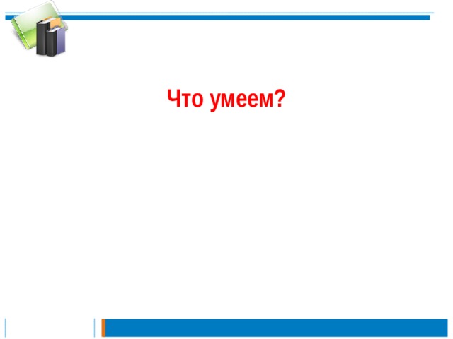 Что умеем? 