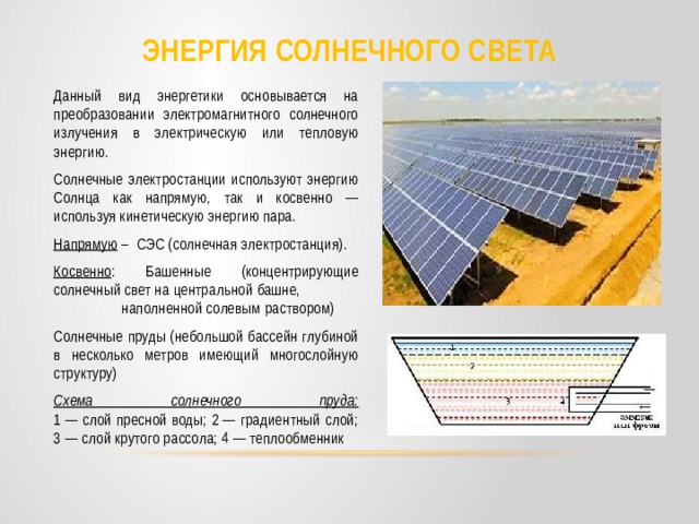 Химическое преобразование солнечной энергии