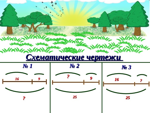 9 ? Схематические чертежи № 2 № 1 № 3  ? 16 9 16 25 25 ? 